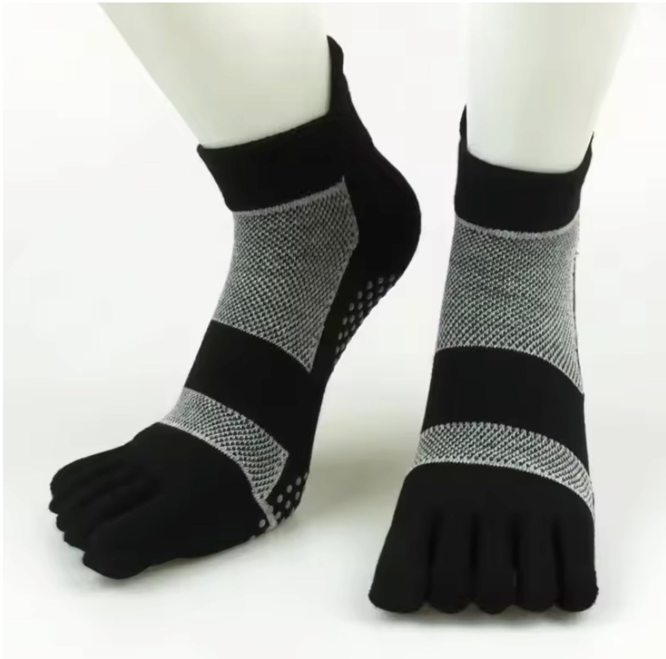 HEROSOX Five-Toe DotGrip™ Ankle Socks