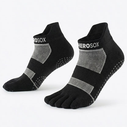 HEROSOX Five-Toe DotGrip™ Ankle Socks
