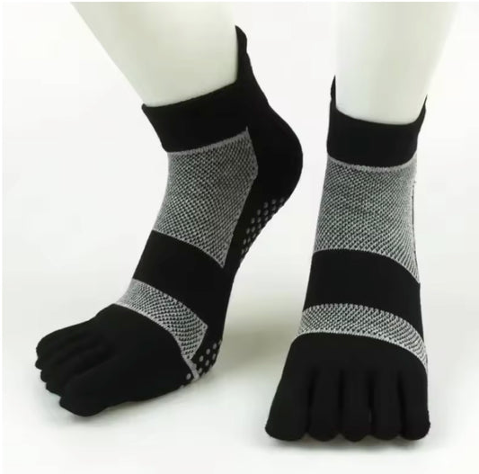 HEROSOX Five-Toe DotGrip™ Ankle Socks