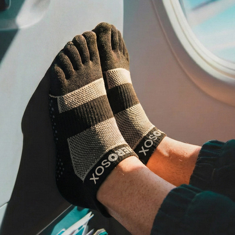 HEROSOX Five-Toe DotGrip™ Ankle Socks